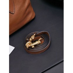 Fake Miu Miu Adventure leather tote bag brown 5BA292 Clone