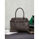 Fake Miu Miu Adventure leather tote bag coffee 5BA292 Clone