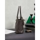 Fake Miu Miu Adventure leather tote bag coffee 5BA292 Clone