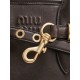 Fake Miu Miu Adventure leather tote bag coffee 5BA292 Clone