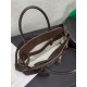 Fake Miu Miu Adventure leather tote bag coffee 5BA292 Clone