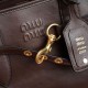 Fake Miu Miu Adventure nappa tote bag brown Clone