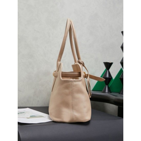 Fake Miumiu Adventure nappa tote bag cream 5BG310 Clone