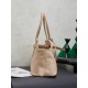 Fake Miumiu Adventure nappa tote bag cream 5BG310 Clone
