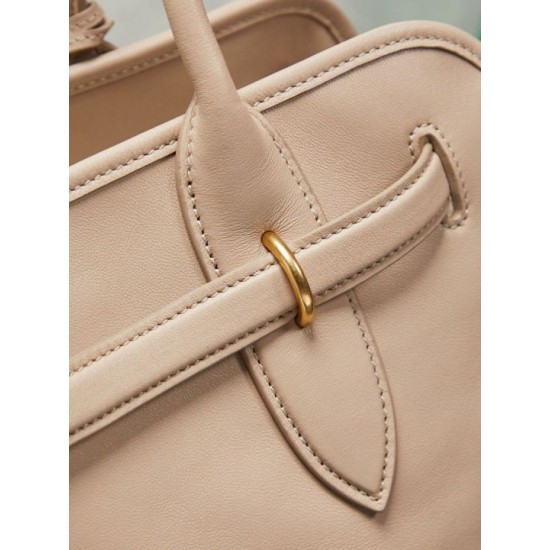 Fake Miumiu Adventure nappa tote bag cream 5BG310 Clone