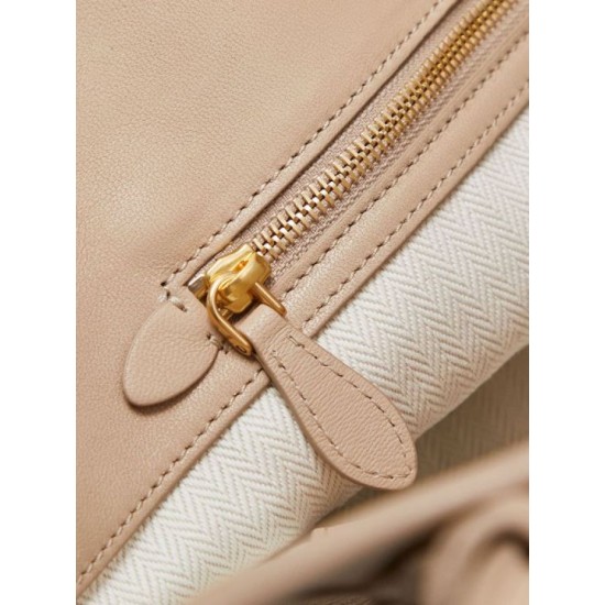 Fake Miumiu Adventure nappa tote bag cream 5BG310 Clone