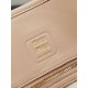 Fake Miumiu Adventure nappa tote bag cream 5BG310 Clone