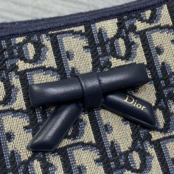 Replica Dior Oblique Small/Large Blue Jacquard Shopping Bag Fake Dupes