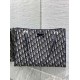 Best Quality Knockoff Dior Oblique Small/Large Blue Jacquard Shopping Bag Clone Replica Dior Oblique Small/Large Blue Jacquard Shopping Bag Fake Dupes