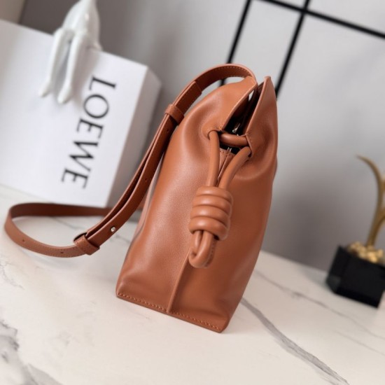 Best Quality Knockoff Loewe Flamenco Drawstring Clutch Bag Brown Clone Replica Loewe Flamenco Drawstring Clutch Bag Brown Fake Dupes