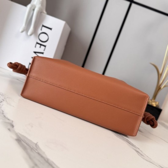 Best Quality Knockoff Loewe Flamenco Drawstring Clutch Bag Brown Clone Replica Loewe Flamenco Drawstring Clutch Bag Brown Fake Dupes