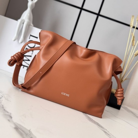 Best Quality Knockoff Loewe Flamenco Drawstring Clutch Bag Brown Clone Replica Loewe Flamenco Drawstring Clutch Bag Brown Fake Dupes