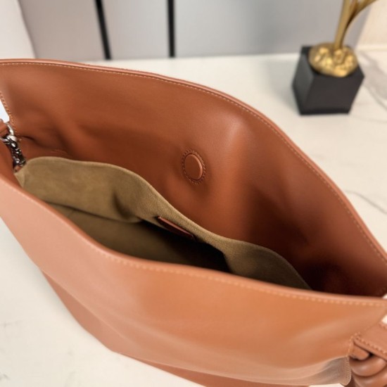 Best Quality Knockoff Loewe Flamenco Drawstring Clutch Bag Brown Clone Replica Loewe Flamenco Drawstring Clutch Bag Brown Fake Dupes