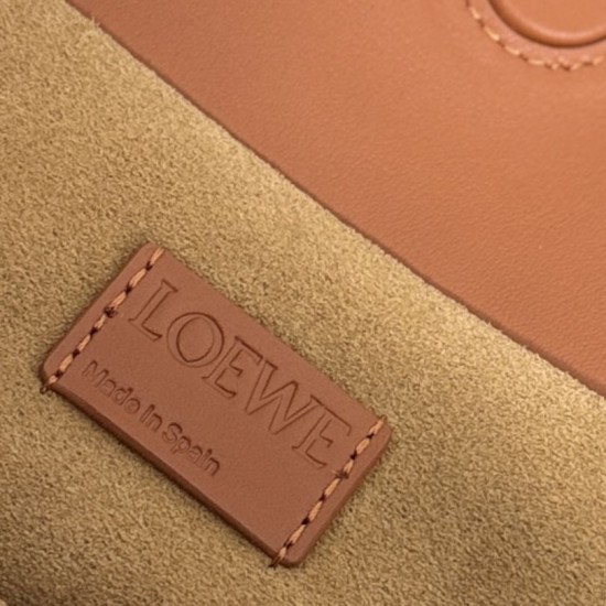 Best Quality Knockoff Loewe Flamenco Drawstring Clutch Bag Brown Clone Replica Loewe Flamenco Drawstring Clutch Bag Brown Fake Dupes