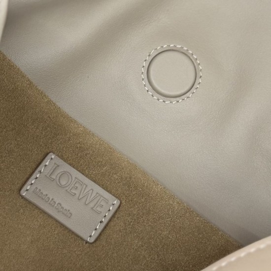 Replica Loewe Flamenco Drawstring Clutch Bag Beige Fake Dupes