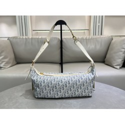 Replica Dior Oblique Small/Medium D-Journey Bag Beige Jacquard Fake Dupes