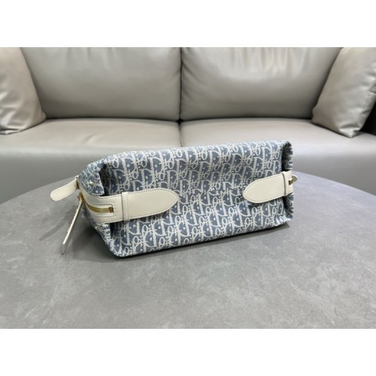 Replica Dior Oblique Small/Medium D-Journey Bag Beige Jacquard Fake Dupes