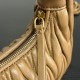Replica Miu Miu Wander Matelasse Mini/Small Hobo Bag Brown Fake Dupes