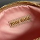 Replica Miu Miu Wander Matelasse Mini/Small Hobo Bag Beige Fake Dupes
