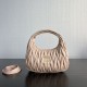 Replica Miu Miu Wander Matelasse Mini/Small Hobo Bag Beige Fake Dupes