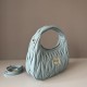 Replica Miu Miu Wander Matelasse Mini/Small Hobo Bag Blue Fake Dupes