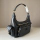 Replica Miu Miu Pocket Nappa Shoulder Bag 5BC189 Black Fake Dupes