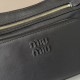 Replica Miu Miu Pocket Nappa Shoulder Bag 5BC189 Black Fake Dupes