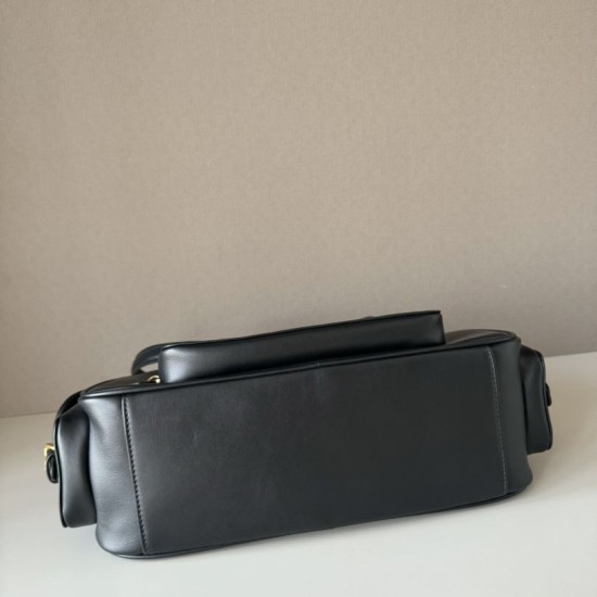 Replica Miu Miu Pocket Top Handle Crossbody Bags Black Fake Dupes