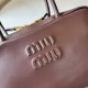 Replica Miu Miu Beau Top Handle Bag 5BB172 Maroon Fake Dupes