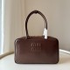 Replica Miu Miu Beau Top Handle Bag 5BB172 Maroon Fake Dupes