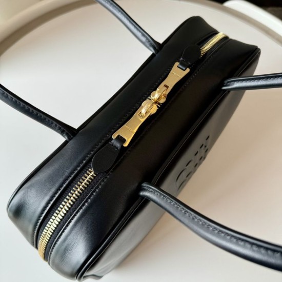 Replica Miu Miu Beau Top Handle Bag 5BB172 Black Fake Dupes