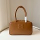 Replica Miu Miu Beau Top Handle Bag 5BB172 Brown Fake Dupes