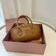 Replica Miu Miu Arcadie Top Handle Bag 5BB142 Brown Fake Dupes