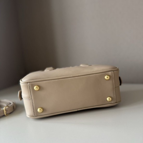 Replica Miu Miu Arcadie Top Handle Bag 5BB142 Beige Fake Dupes