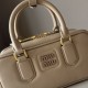 Replica Miu Miu Arcadie Top Handle Bag 5BB142 Beige Fake Dupes