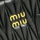 Premium Replica Miu Miu tote bag black quilted nappa Clone
