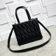 Premium Replica Miu Miu tote bag black quilted nappa Clone