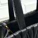 Premium Replica Miu Miu tote bag black quilted nappa Clone