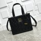 Premium Replica Miu Miu tote bag black quilted nappa Clone