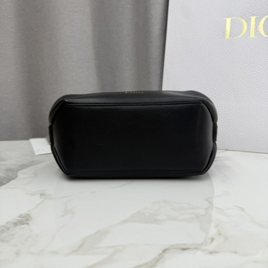 Premium Replica Dior Bow shoulder bag black Clone