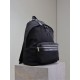 Premium Replica YSL Saint Laurent City backpack black canvas with leather trim Clone