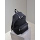 Premium Replica YSL Saint Laurent City backpack black canvas with leather trim Clone