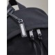 Premium Replica YSL Saint Laurent City backpack black canvas with leather trim Clone