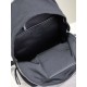 Premium Replica YSL Saint Laurent City backpack black canvas with leather trim Clone