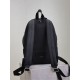 Premium Replica YSL Saint Laurent City backpack black canvas with leather trim Clone