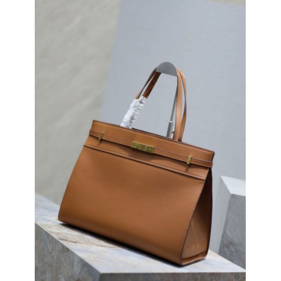 AAAA Fake YSL Saint Laurent Manhattan Nano shopper bag brown Inspired Knockoff Premium Replica YSL Saint Laurent Manhattan Nano shopper bag brown Clone