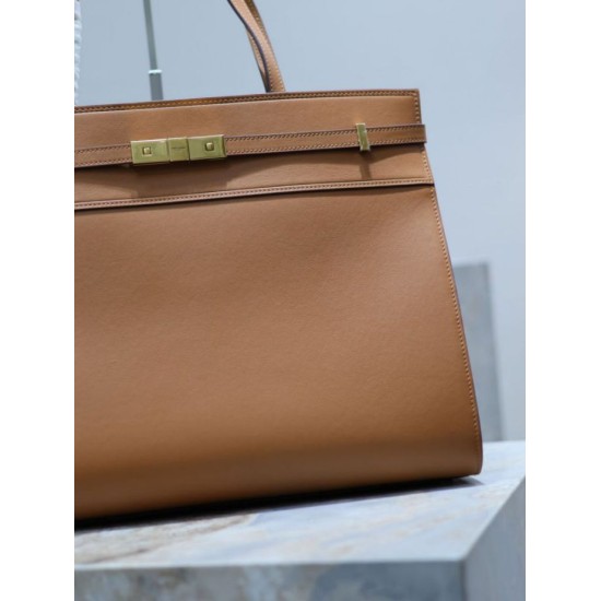 AAAA Fake YSL Saint Laurent Manhattan Nano shopper bag brown Inspired Knockoff Premium Replica YSL Saint Laurent Manhattan Nano shopper bag brown Clone