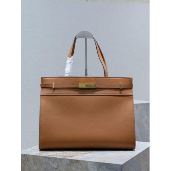 AAAA Fake YSL Saint Laurent Manhattan Nano shopper bag brown Inspired Knockoff Premium Replica YSL Saint Laurent Manhattan Nano shopper bag brown Clone