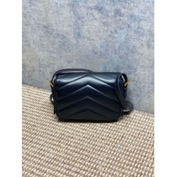 Premium Replica YSL Saint Laurent Loulou mini shoulder bag black Clone