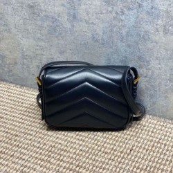 Premium Replica YSL Saint Laurent Loulou mini shoulder bag black Clone